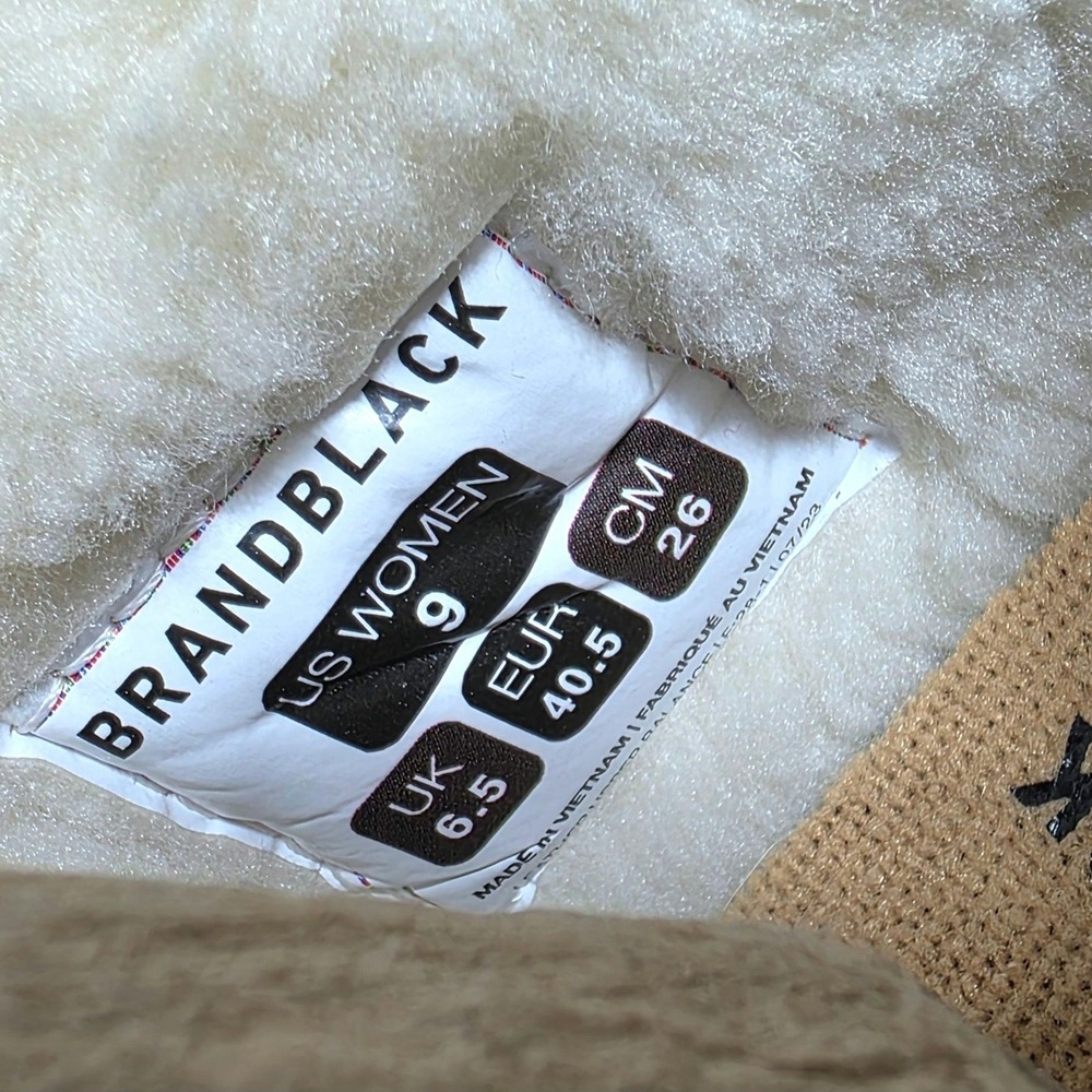 BRANDBLACK Bravo Faux Shearling Sneakers Womens Sz 9 Blue Leather Vibram $180 - Picture 11 of 12